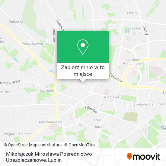 Mapa Mikołajczuk Mirosława Pośrednictwo Ubezpieczeniowe