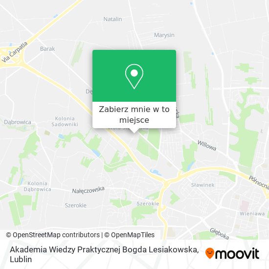 Mapa Akademia Wiedzy Praktycznej Bogda Lesiakowska