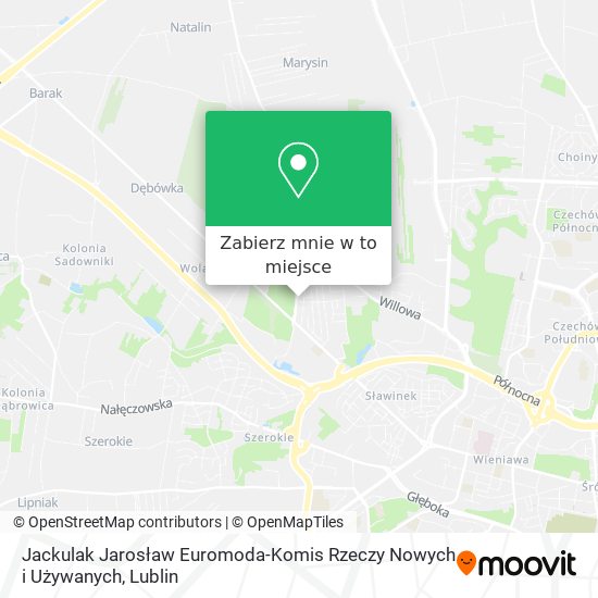Mapa Jackulak Jarosław Euromoda-Komis Rzeczy Nowych i Używanych