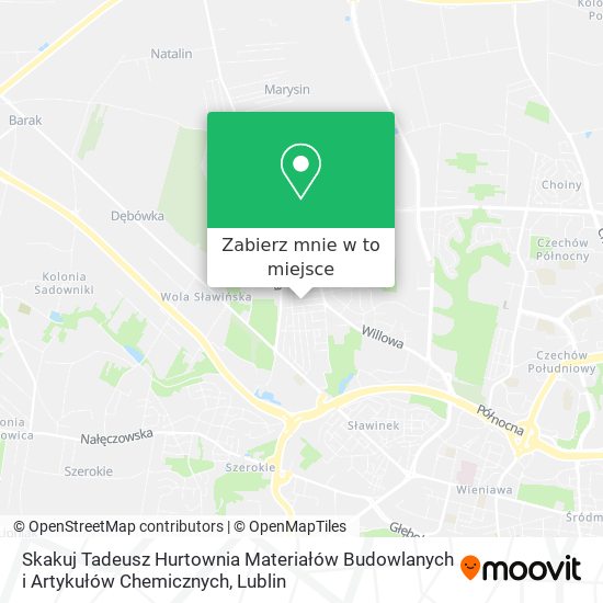 Mapa Skakuj Tadeusz Hurtownia Materiałów Budowlanych i Artykułów Chemicznych