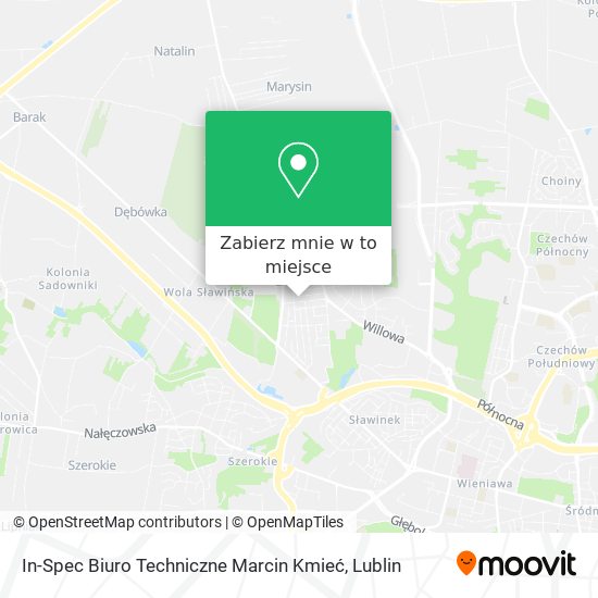 Mapa In-Spec Biuro Techniczne Marcin Kmieć