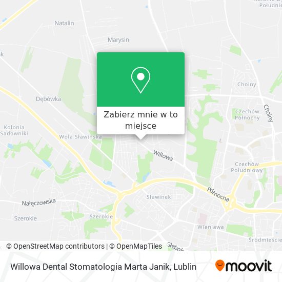 Mapa Willowa Dental Stomatologia Marta Janik