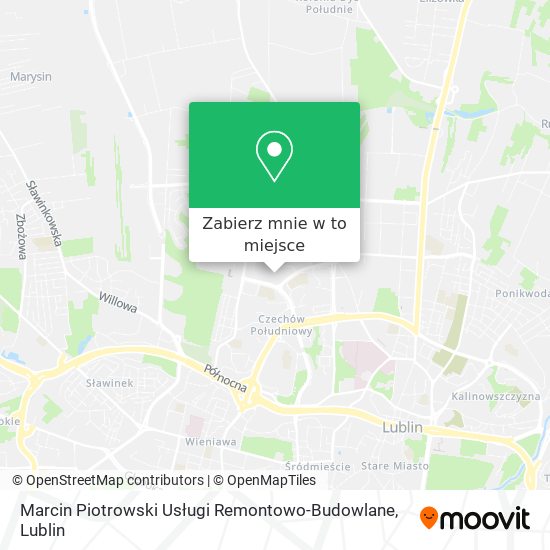 Mapa Marcin Piotrowski Usługi Remontowo-Budowlane