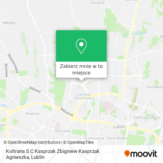 Mapa Koltrans S C Kasprzak Zbigniew Kasprzak Agnieszka