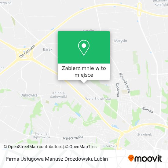 Mapa Firma Usługowa Mariusz Drozdowski
