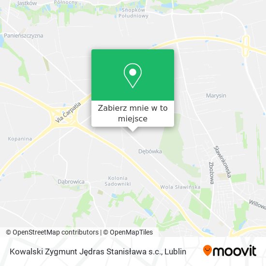 Mapa Kowalski Zygmunt Jędras Stanisława s.c.