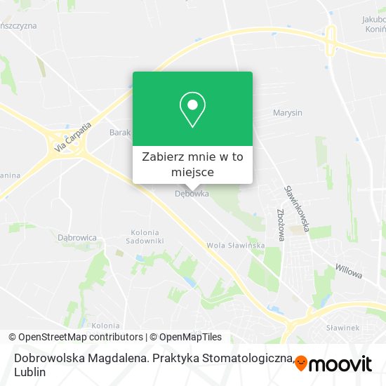 Mapa Dobrowolska Magdalena. Praktyka Stomatologiczna