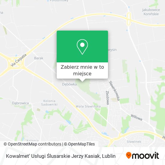 Mapa Kowalmet' Usługi Ślusarskie Jerzy Kasiak