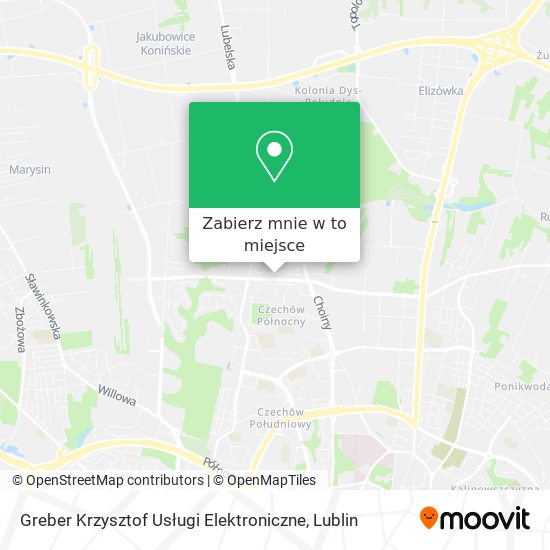 Mapa Greber Krzysztof Usługi Elektroniczne