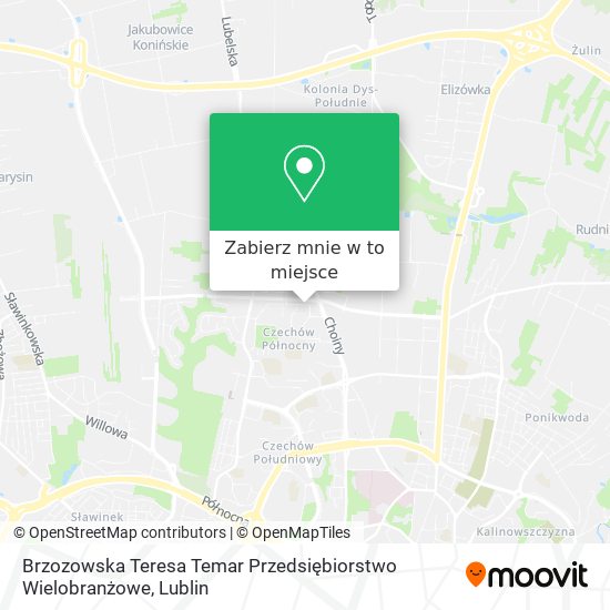 Mapa Brzozowska Teresa Temar Przedsiębiorstwo Wielobranżowe