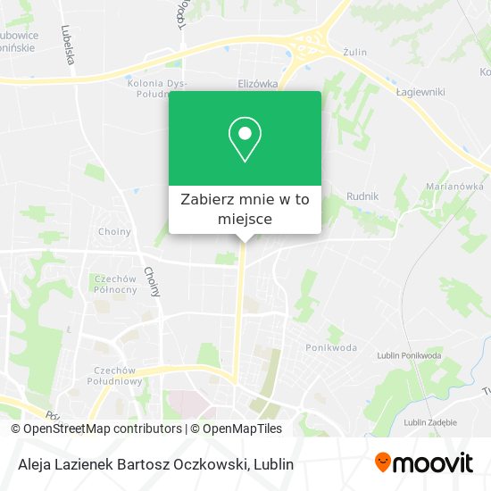 Mapa Aleja Lazienek Bartosz Oczkowski