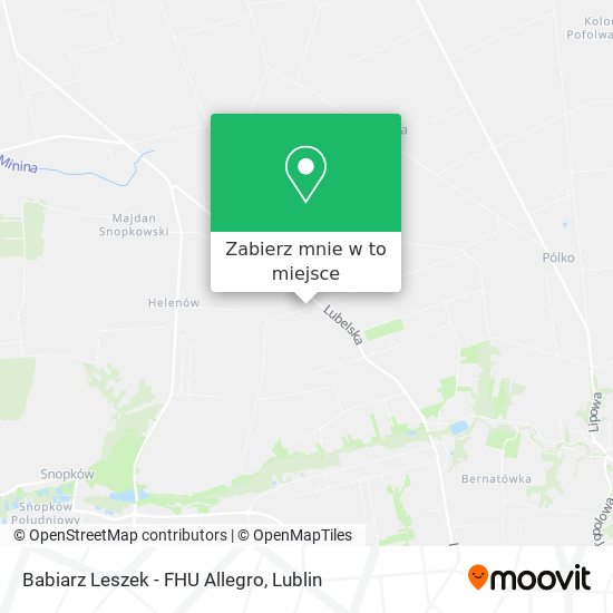 Mapa Babiarz Leszek - FHU Allegro