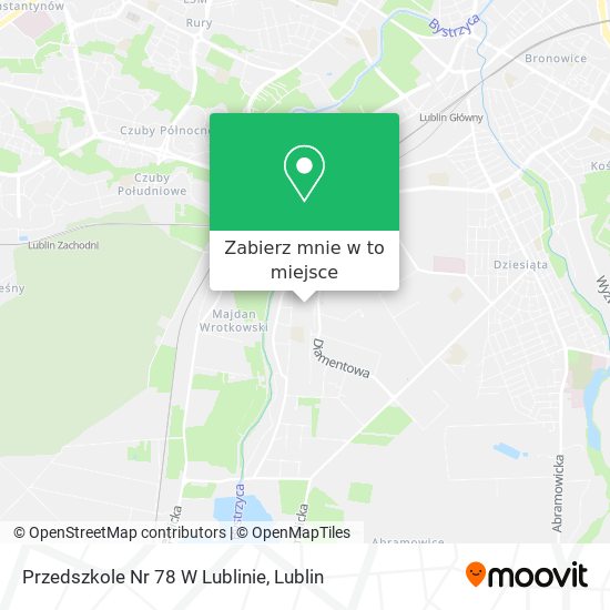 Mapa Przedszkole Nr 78 W Lublinie