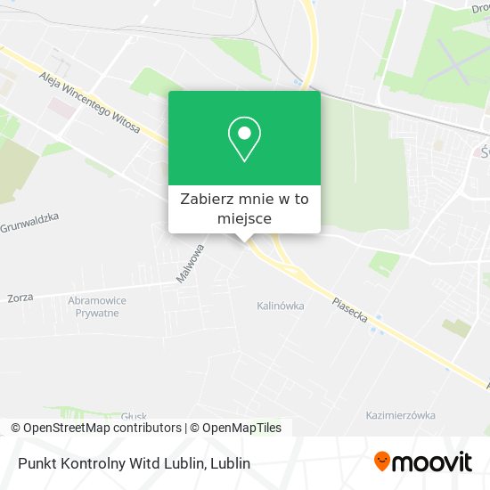 Mapa Punkt Kontrolny Witd Lublin