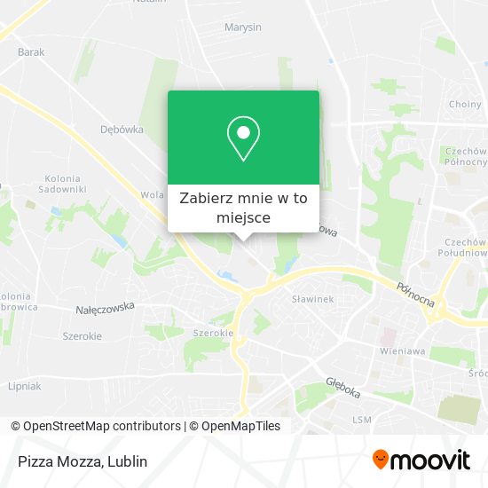 Mapa Pizza Mozza