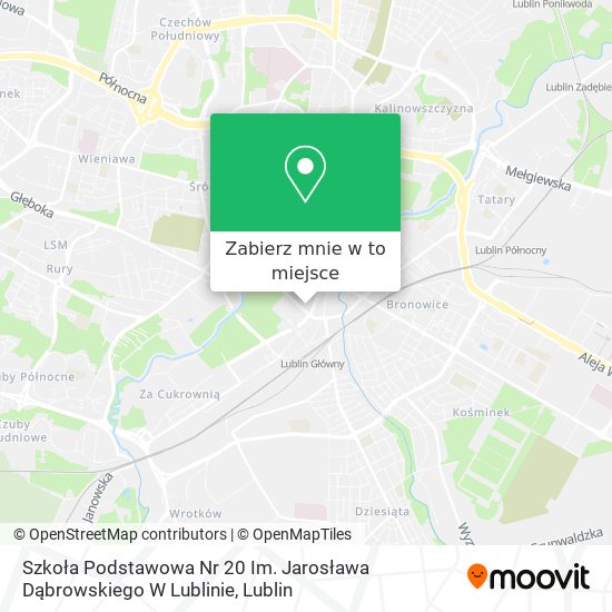 Mapa Szkoła Podstawowa Nr 20 Im. Jarosława Dąbrowskiego W Lublinie