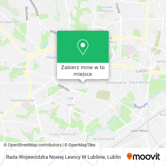 Mapa Rada Wojewódzka Nowej Lewicy W Lublinie