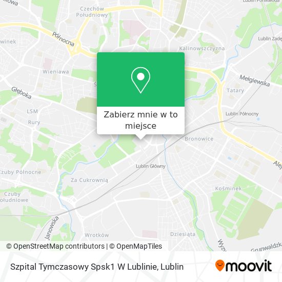 Mapa Szpital Tymczasowy Spsk1 W Lublinie