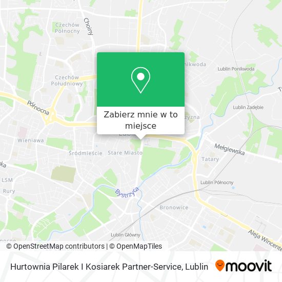 Mapa Hurtownia Pilarek I Kosiarek Partner-Service