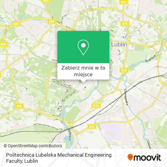 Mapa Politechnica Lubelska Mechanical Engineering Faculty