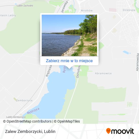 Mapa Zalew Zemborzycki