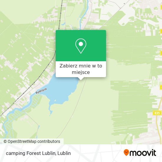 Mapa camping  Forest Lublin