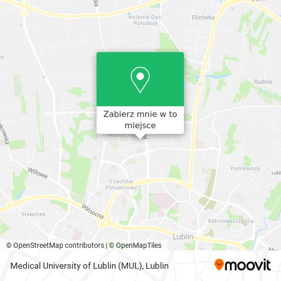 Mapa Medical University of Lublin (MUL)