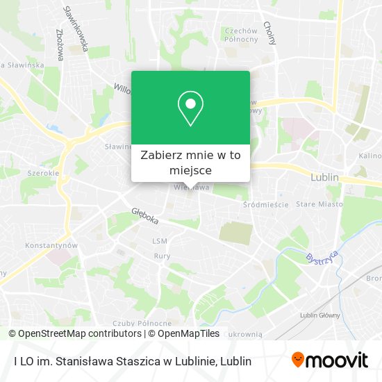 Mapa I LO im. Stanisława Staszica w Lublinie
