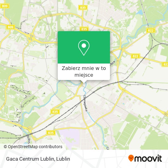 Mapa Gaca Centrum Lublin