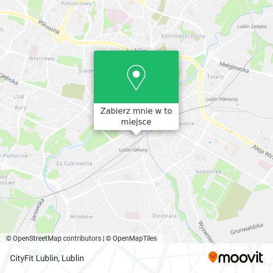 Mapa CityFit Lublin