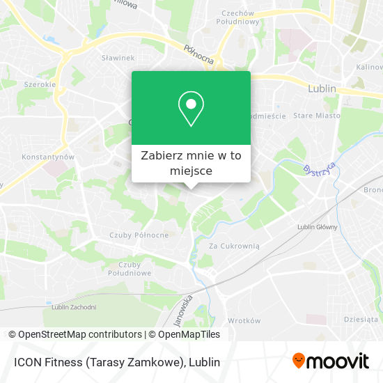 Mapa ICON Fitness (Tarasy Zamkowe)
