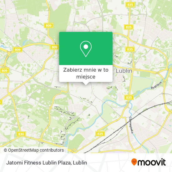 Mapa Jatomi Fitness Lublin Plaza