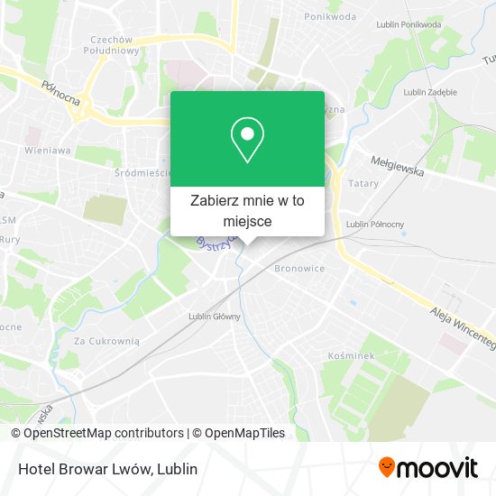 Mapa Hotel Browar Lwów