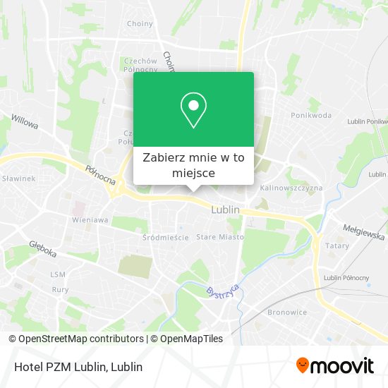 Mapa Hotel PZM Lublin