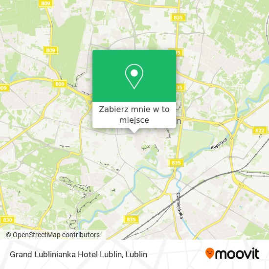 Mapa Grand Lublinianka Hotel Lublin