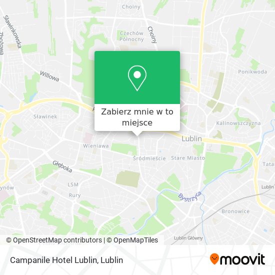 Mapa Campanile Hotel Lublin