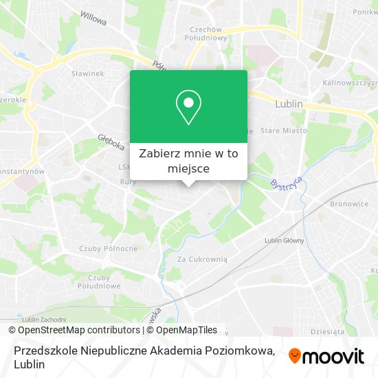 Mapa Przedszkole Niepubliczne Akademia Poziomkowa