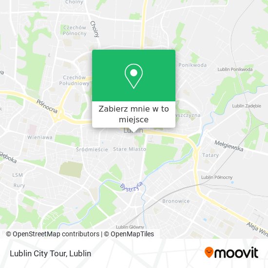 Mapa Lublin City Tour