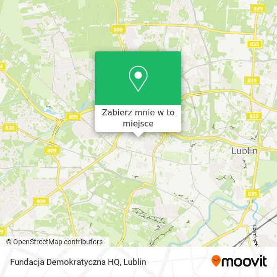 Mapa Fundacja Demokratyczna HQ