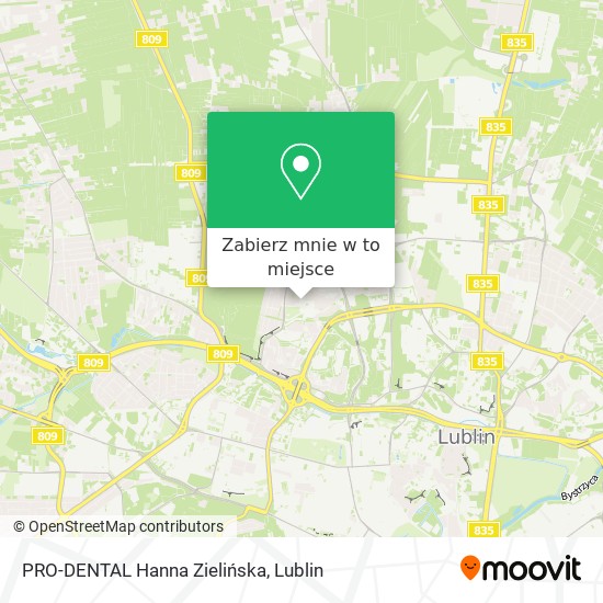Mapa PRO-DENTAL Hanna Zielińska