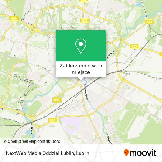 Mapa NextWeb Media Oddział Lublin