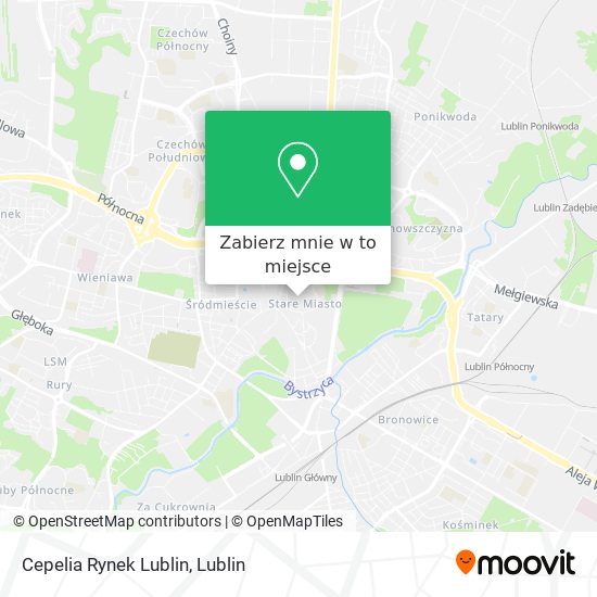 Mapa Cepelia Rynek Lublin