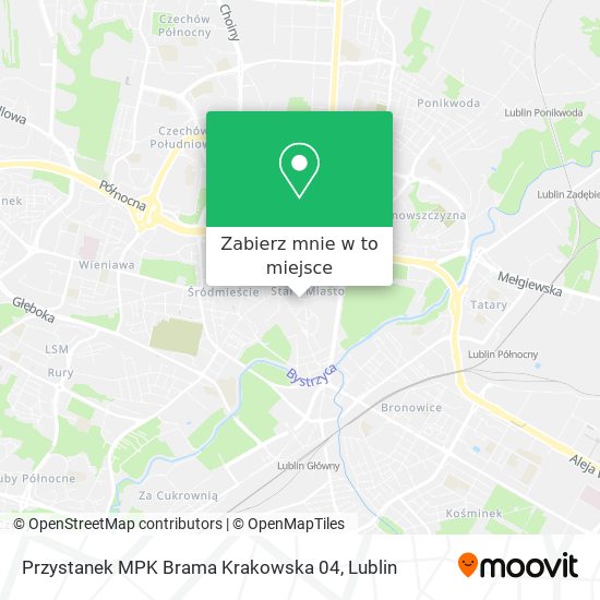 Mapa Przystanek MPK  Brama Krakowska 04