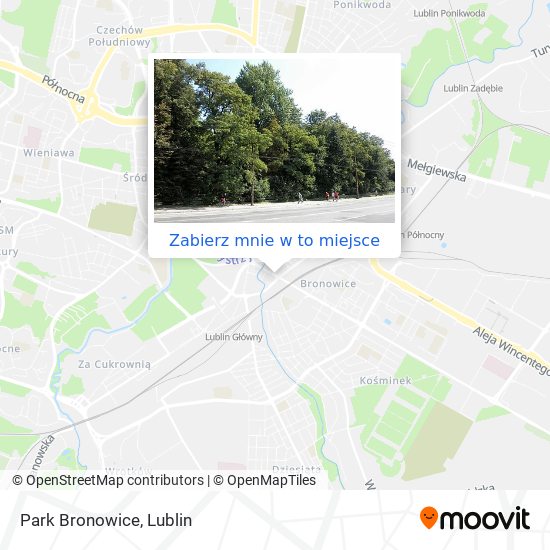 Mapa Park Bronowice