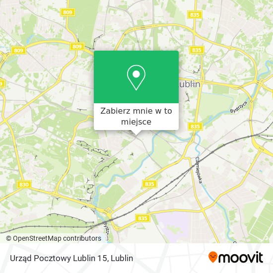Mapa Urząd Pocztowy Lublin 15