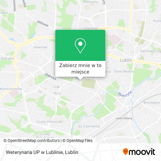 Mapa Weterynaria UP w Lublinie