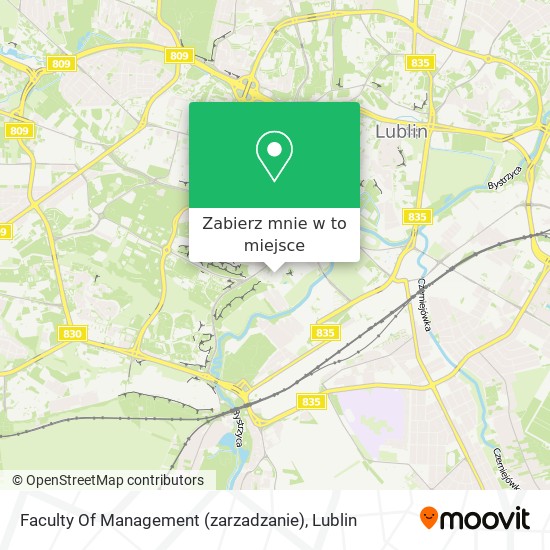 Mapa Faculty Of Management (zarzadzanie)