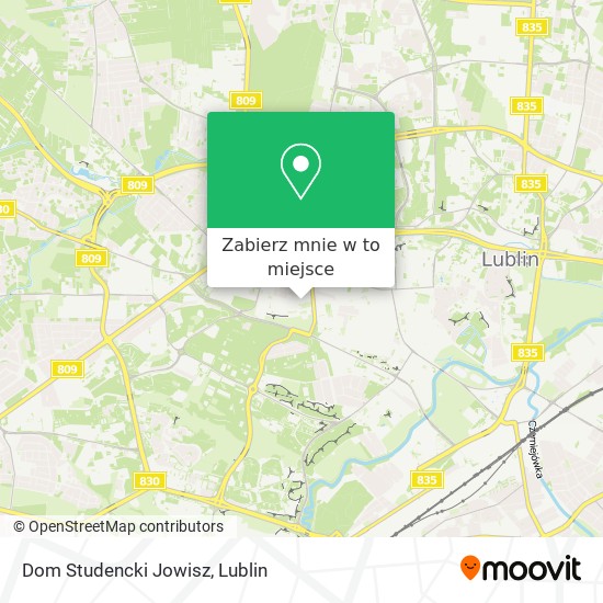 Mapa Dom Studencki Jowisz