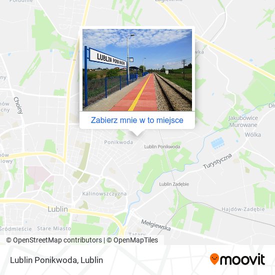 Mapa Lublin Ponikwoda