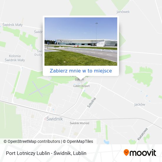 Mapa Port Lotniczy Lublin - Świdnik